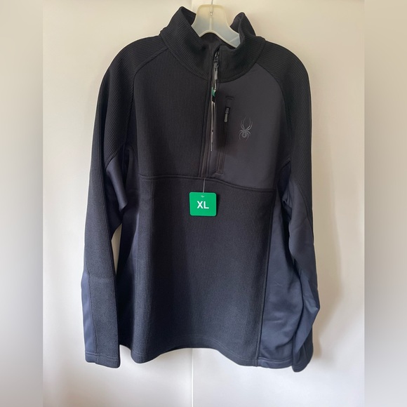 Spyder Men’s Bandit Half Zip Fleece Pullover Jacket XL - Picture 2 of 15